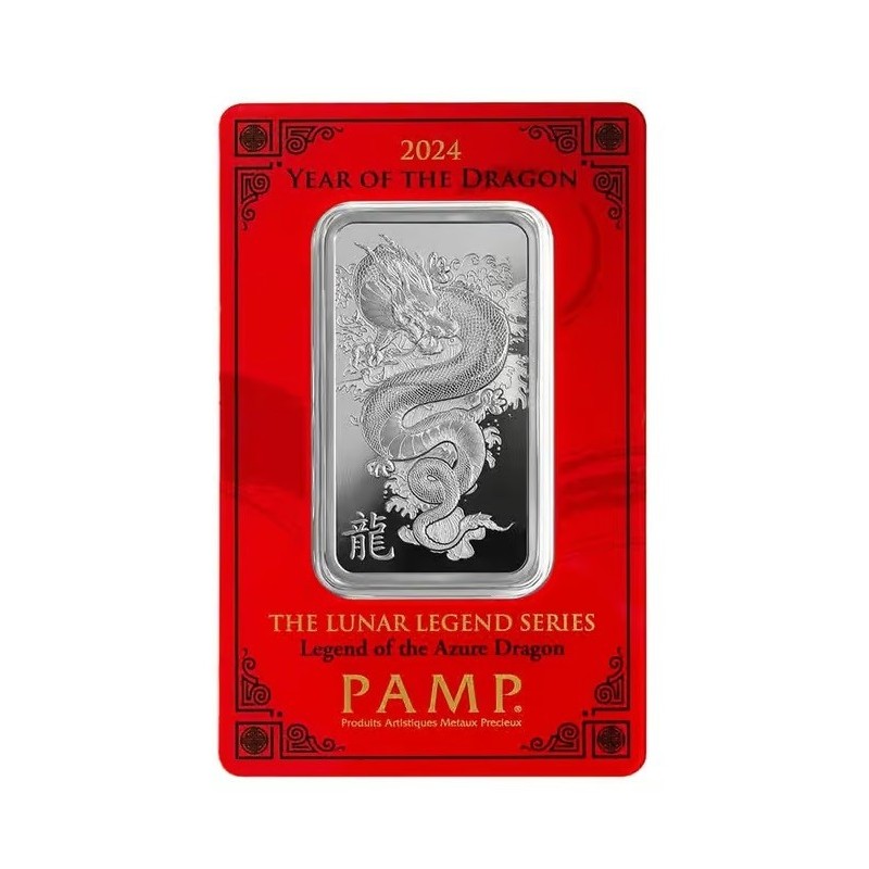 1 oz cihlička PAMP Lunar Dragon 2024 Švýcarsko