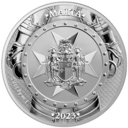 1 oz 5 EURO Knights of the Past 2023 Malta (3.) .9999Ag