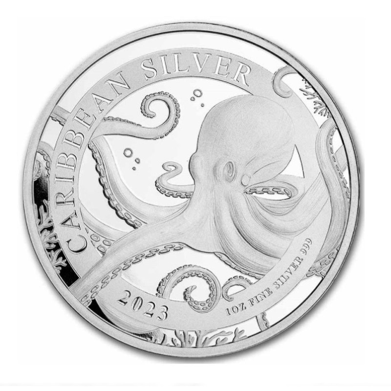 1 oz Octopus Barbados 2023 BU