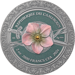 2 oz Amazon Femina Bellator CAMEROUN 2024 Antique