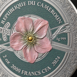 2 oz Amazon Femina Bellator CAMEROUN 2024 Antique