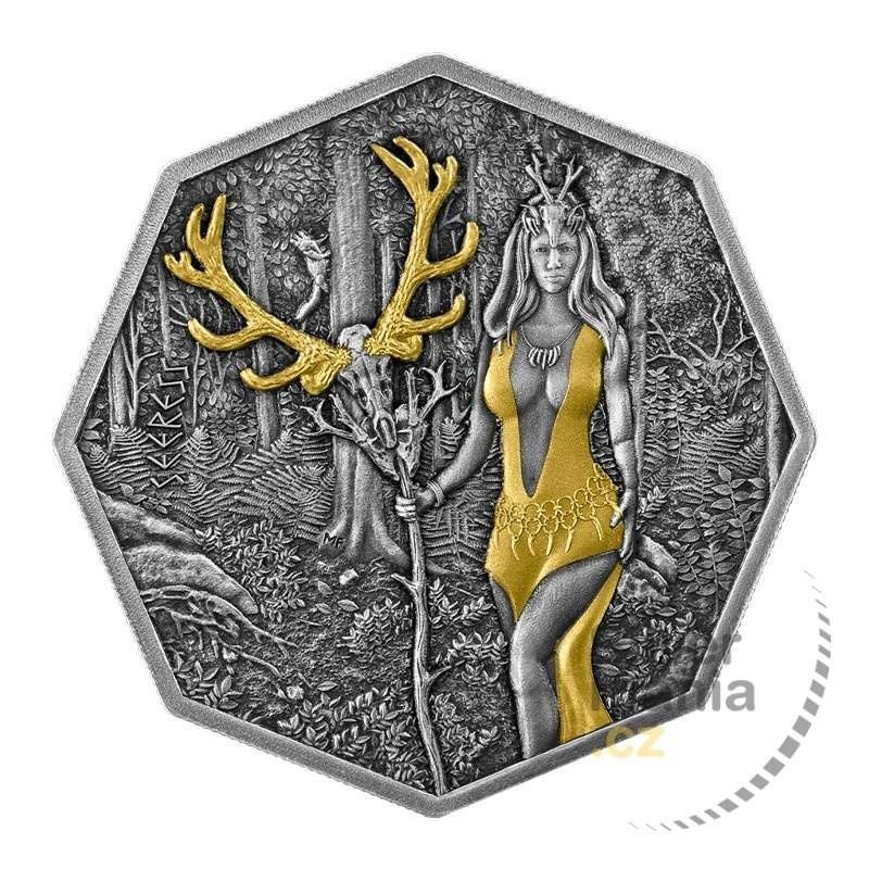 1 oz Witchcraft Seeress Ritual (Věštkyně) 2023 BU antiqe+zlacená