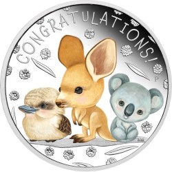 1/2 oz Congratulations Newborn 2023 PROOF