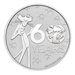 1 oz Pink Panther - 60.anniversary TUVALU 2024