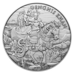 1 oz Legendary Warriors Genghis Khan .999 Ag (5.)