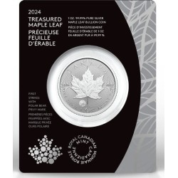 1 oz Maple leaf 2024 First strikes PRIVY SILVER blister