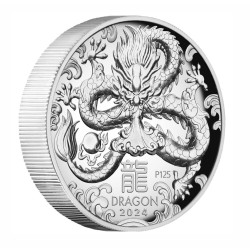 1 oz Lunar 3 Year of the Dragon 2024 PROOF HR