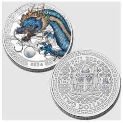 Silver Year of the Dragon Fractional Set NIUE 2024
