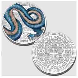 Silver Year of the Dragon Fractional Set NIUE 2024