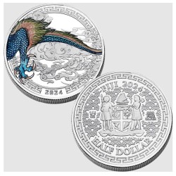Silver Year of the Dragon Fractional Set NIUE 2024