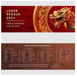 Silver Year of the Dragon Fractional Set NIUE 2024