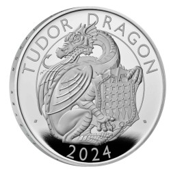 1 oz Royal Tudor Beasts - Tudor dragon 2024 PROOF