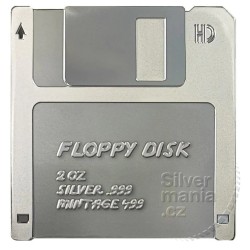 2 oz Disketa FLOPPY DISK TechStalgic series 2024 Niue Ag