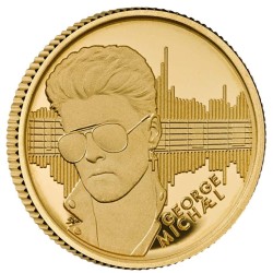 gold coin 1/40 oz Music Legends - George Michael 2024 PROOF .9999 Au