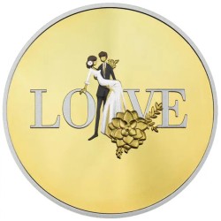 17,5g Wedding coin 2024 gold plated