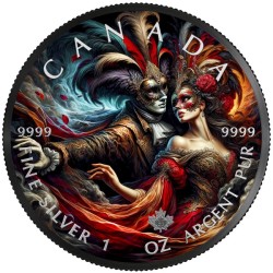 1 oz Carnival Canada 2024 Black Ruthenium + hologram