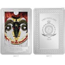 1 oz TAROT Devil 2023 NIUE PROOF Ag ST