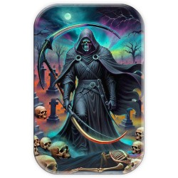 silver bar 2 oz Grim Reaper .9999 Ag numbered