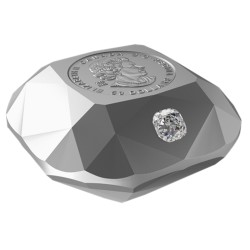 Ideal Cushion Diamond CANADA 2024 PROOF matte with diamond