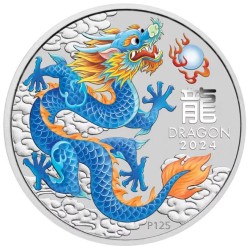 1 oz Lunar III -  Year of the Blue Dragon 2024 in blister ASK