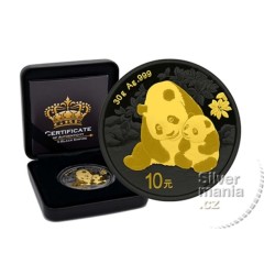 30g China PANDA 2024 Gold Black Empire