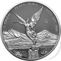 stříbrná 1 oz Libertad Mexico 2023 Silver Ring rezervace