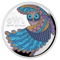 17,5g OWL - Spirit animals NIUE 2024 PROOF