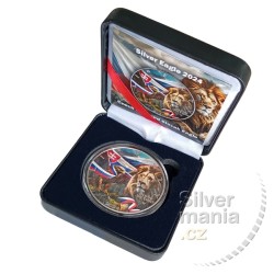 1 oz Český lev a slovenský orel US Eagle 2024 kolor, v etui