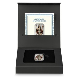 stříbrná cihlička 2 oz Poker Cards King of Spades .9999 Ag číslovaná