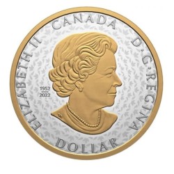 1 oz Kanada Peace dollar 2024 PROOF UHR gilded HM