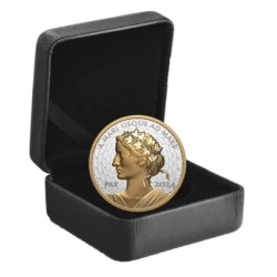 1 oz Kanada Peace dollar 2024 PROOF UHR gilded HM