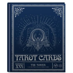 1 oz TAROT Tower 2024 NIUE PROOF Ag ST