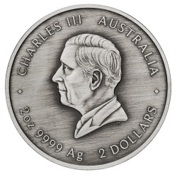 2 oz Kookaburra Kaa Kaa 2024 Austrálie 2 dollars Ag