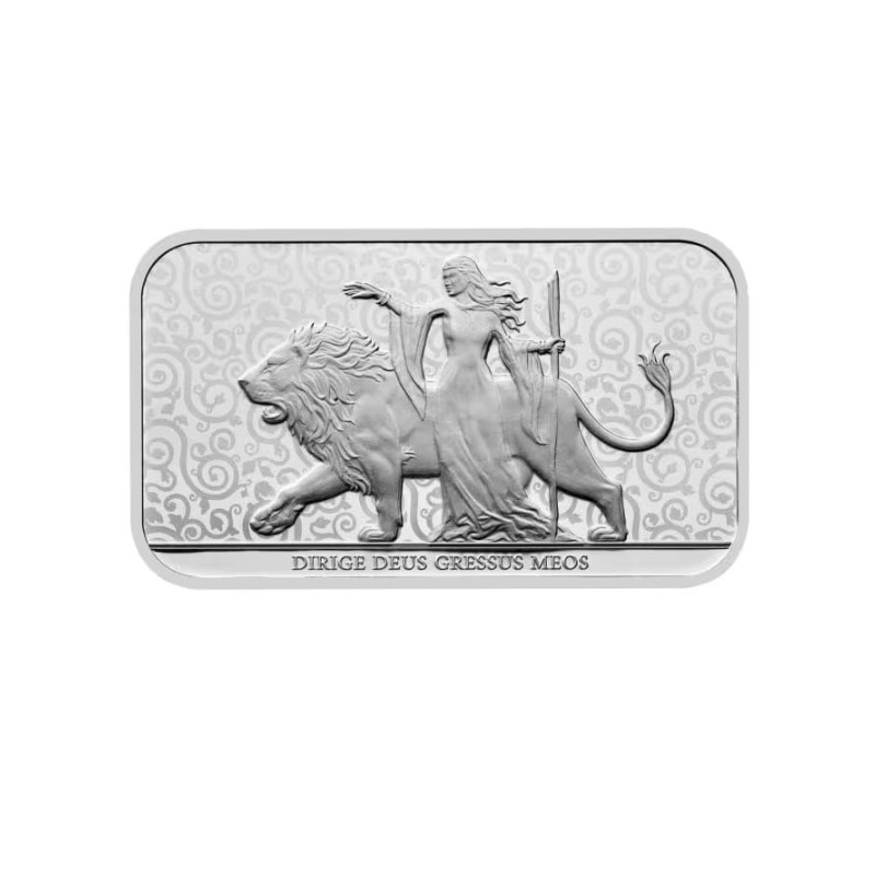 Stříbrná cihlička 1 oz Una and The Lion 2024 .999 Ag RoyalM