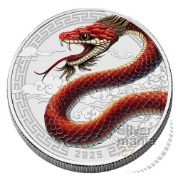 Silver Year of the Snake (Rok hada) Fractional Set 3,75$ FIJI 2025