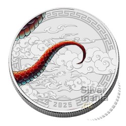 Silver Year of the Snake (Rok hada) Fractional Set 3,75$ FIJI 2025