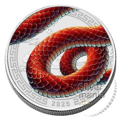 Silver Year of the Snake (Rok hada) Fractional Set 3,75$ FIJI 2025