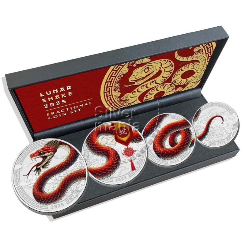 Silver Year of the Snake (Rok hada) Fractional Set 3,75$ FIJI 2025