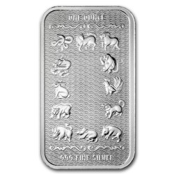 stříbrný slitek 1 oz Lunar Year of the Snake 2025 PAMP .999Ag tónovaná