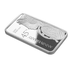 1 oz cihlička PAMP Lady Fortuna 45. výročí Švýcarsko .999Ag
