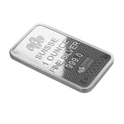 1 oz cihlička PAMP Lady Fortuna 45. výročí Švýcarsko .999Ag