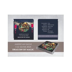 1 oz Dragon of Magic American Eagle 2024 Ag kolorovaná