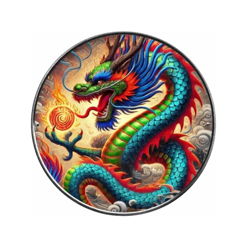 1 oz Dragon of Light American Eagle 2024 Ag kolorovaná