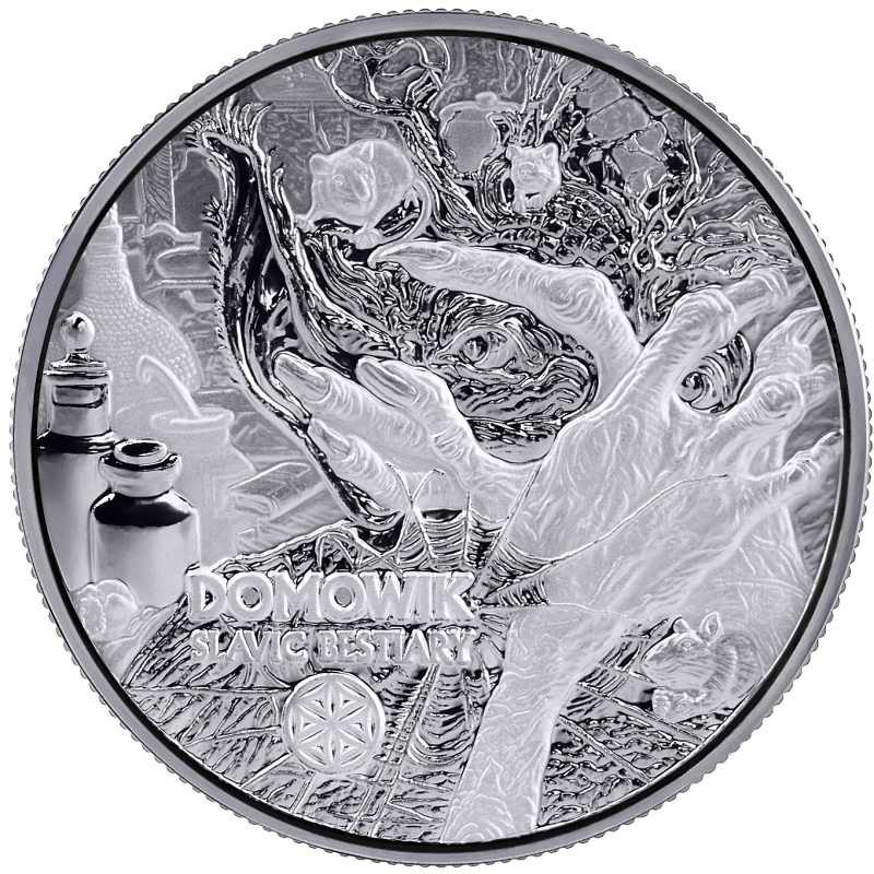 1 oz Slavic Bestiary Domowik 2024 BU with certificate HM