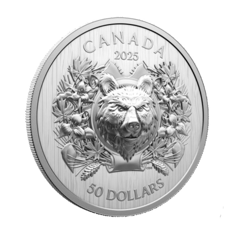 70g Heraldic Bear CANADA 2025 UHR HM