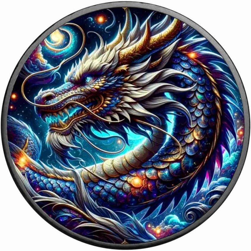 1 oz Dragon of Ice American Eagle 2024 Ag kolorovaná HM