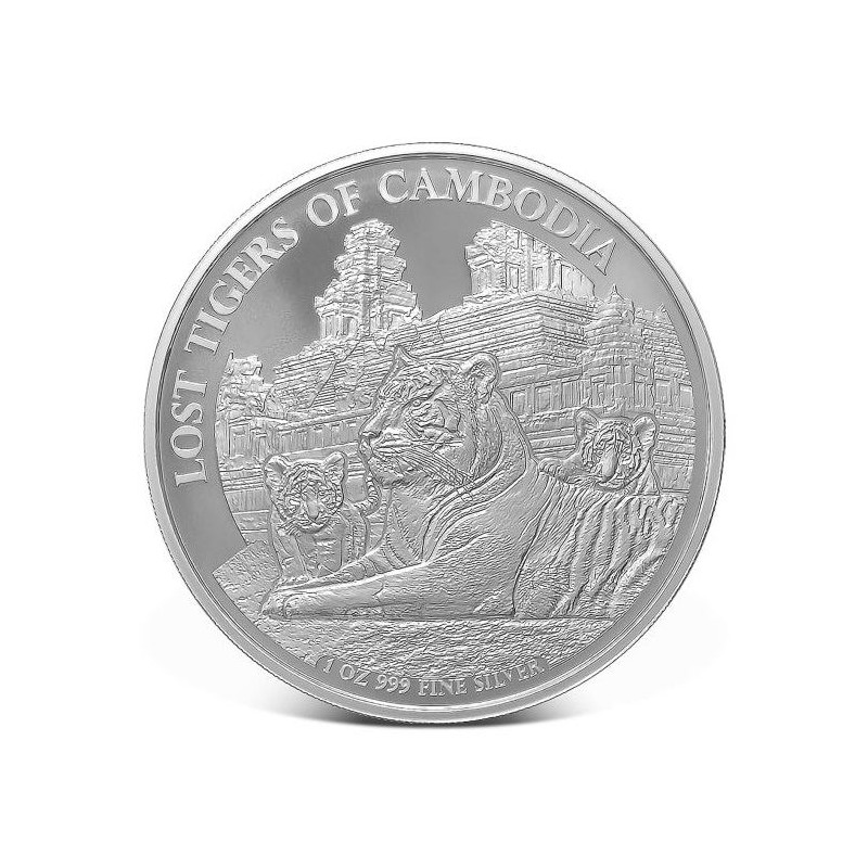 1 oz Kambodža - Ztracení tygři 2025 BU (4.) Ag HM
