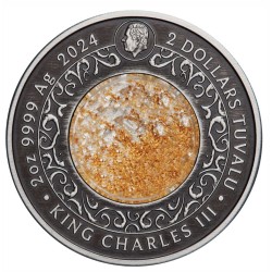 2 oz ALICANTO 2024 Tuvalu 2$ Antik+ kolor + vložka