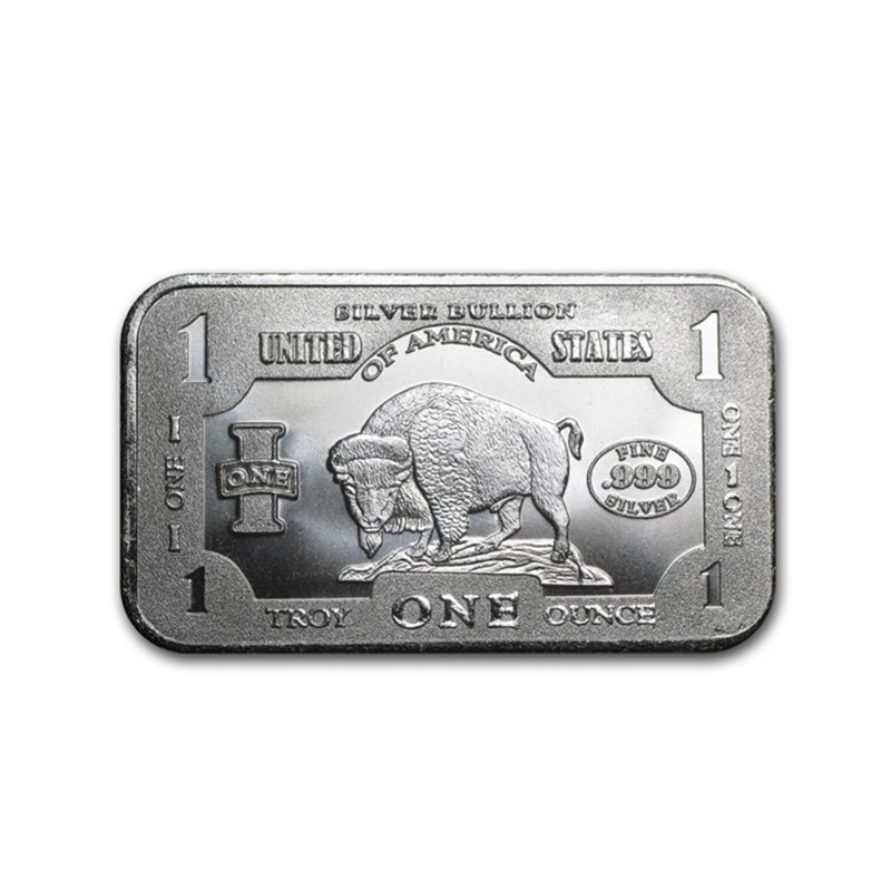 stříbrná cihlička 1 oz Bison .999Ag