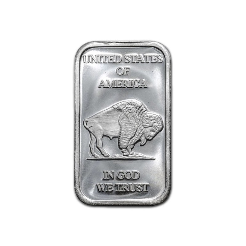 stříbrná cihlička 1 oz Buffalo .999Ag